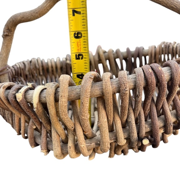 Buttocks basket, butt basket, gathering basket, wicker basket, shabby chic decor - Picture 10 of 10